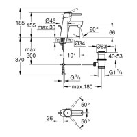 MONOMANDO LAVABO CONCETTO GROHE